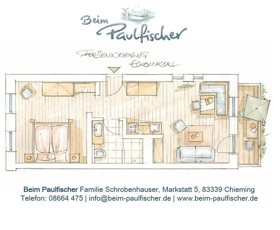 Lägenhet Beim Paulfischer - Eckbankerl Chieming